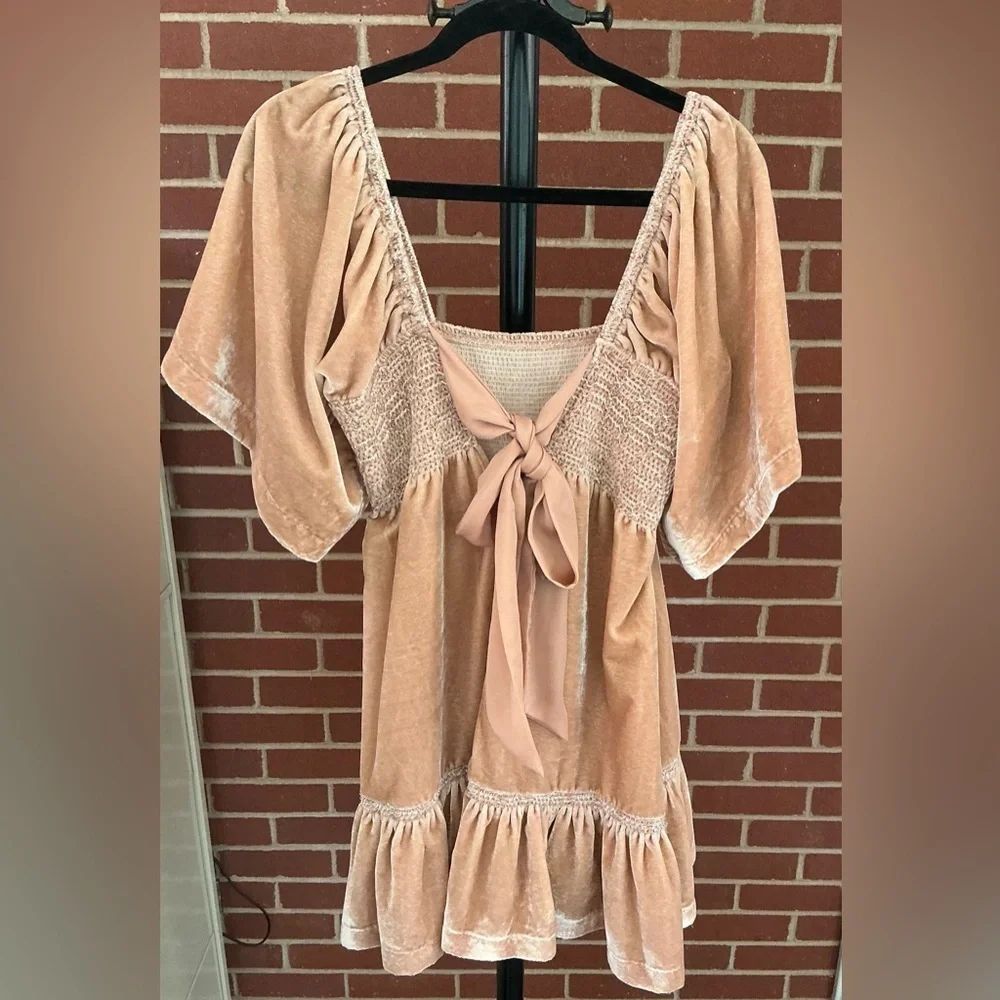 Free People Easy to Love Mini Dress | Coastal Cowgirl 🍑 Boho Soft Girl Coquette - Picture 5 of 9